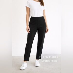 Eileen Fisher Women's Classic Black Straight Leg Pants